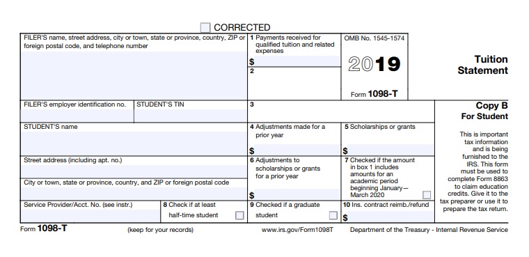 Print an Official 1098T Form Through ECSI – CCRI